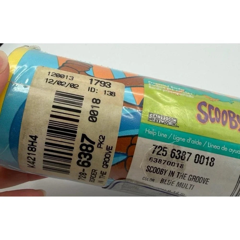 Scooby-Doo Wallpaper Border Imperial Cartoon Network Blue‎ Multi Sealed 2002